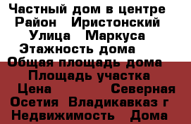 Частный дом в центре › Район ­ Иристонский › Улица ­ Маркуса › Этажность дома ­ 1 › Общая площадь дома ­ 30 › Площадь участка ­ 20 › Цена ­ 12 000 - Северная Осетия, Владикавказ г. Недвижимость » Дома, коттеджи, дачи аренда   . Северная Осетия